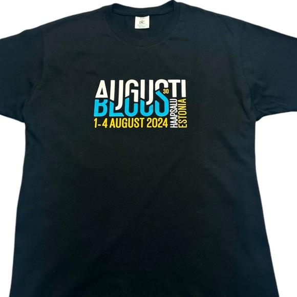 AUGUSTIBLUUES HAAPSALU ESTONIA MUSIC FESTIVAL TEE 2024 - Picture 1 of 3